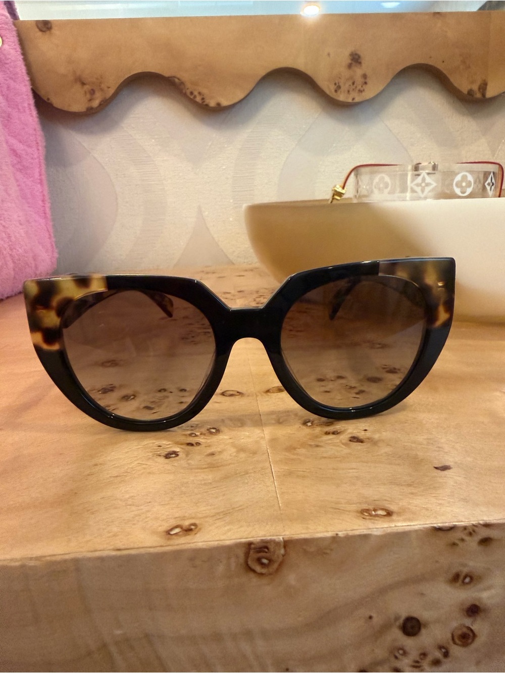 PRADA Tortoiseshell Cat-Eye Women's Sunglasses